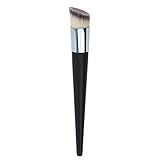 Brushes BB Cream Liquid Foundation-Pinsel, abgewinkelte Oberseite, professionelle Mineralmischung, Gesicht, Rouge, schlanker Griff, dicke, dichte synthetische Fasern, Multifunktions-Make-up-Werkzeuge
