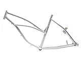 26 Zoll Beach Cruiser Fahrrad Rahmen Kettenschaltung V-Brake Weiss B-Ware