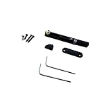 Professionelles schwarzes Gitarrensteg-Zubehör-Set für Saitenfixierung und Stimmen auf Single Coil Instrumenten Stimmbrücke