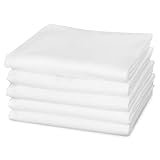 KiGATEX Moltontuch 80x80 cm 100% Baumwolle 5er Pack Ökotex 100, die Tücher sind veredelt, vorgekrumpft - verhindert das Eingehen nach dem Waschen