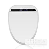 YOURLITE Smart Bidet Toilettensitz mit Düse, Intelligenter Toilettendeckel mit Absenkautomatik, Elektronisches Bidet mit Fernbedienung, Dusch WC Sitz,Nachtlicht und Trockner,Warmwasser,Waschfunktion