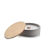 Betonfeuer® Suma - Das Original | Das Feuer, das für Immer brennt | Kerzenfresser mit Dauerdocht | Wachsfresser aus Beton | Handarbeit 'Made in Germany' | (Größe L (ø19cm))