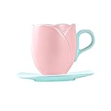 Warmhm 1 Satz Keramik Kaffee Tasse Untertasse Set Becher Porzellan Kaffeetasse Untertassen Tee