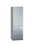 SIEMENS KG36EALCA iQ500 Kühl-Gefrier-Kombination, 186 x 60 cm, 214 L Kühlen + 94 L Gefrieren, lowFrost selterner Abtauen, freshSense für konstante Innentemperatur, superCooling schnellere Kühlung