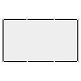 casstaly Projektor-Leinwand Filmleinwand 16:9 tragbare Projektor-Leinwand faltbar waschbar für Theater Heimfilm 100 Zoll