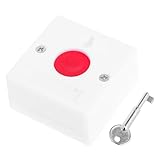 INOOMP 5 stücke Drahtlose Notruftaste Panel 86 Wandschalter mit Schlüsselsperre Badezimmer & Behindertentoilette Alarm Patientensummer für ältere Menschen