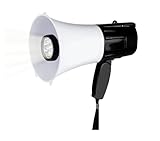 DGSYUAN Megaphon Hand-Megaphon, LED-Beleuchtung, tragbare Megafone, Aufnahme-Bullhorn, leichter Outdoor-Megaphon-Lautsprecher Megaphone