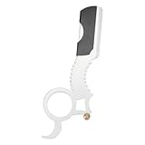 ADOCARN 1stück Vintage Manuelle Rasierklinge Aus Edelstahl Praktischer Bartschneider Für Männer Und Jungen Effizienter Augenbrauenrasierer Handrasierer Ohne Klingen Naturfarbe