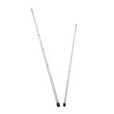 MOTHNUR 2 Stück Tischfußball Ersatzstangen aus Robustem und Einfache Montage Stabile Bedienungsstangen für Tischkicker und Fußballmaschinen für Spielzimmer und Partys