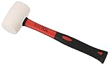 SIXTOL TPR HAMMER 220 | Gummihammer | Weißer Kopf | Gummierter Griff | Robuste Konstruktion | Gewicht 220 g und Länge 285 mm