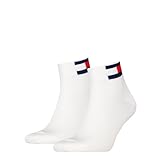 Tommy Hilfiger Unisex Quarter Socken, Weiß, 35/38 (2er Pack)