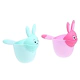 UTHCLO 2 Stück Shampoo-becher Für Rülpsen Spender Schwimmbad Espresso Mundwasser Toilettenartikel Gel Babys Flasche Badetassen Zum Spülen Badewasser Tasse Pp