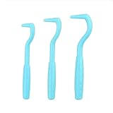 DmDoyy 3er Set Zeckenhaken Für Hunde, Katze, Pferd, Mensch, Verschiedene Haken Für Alle Zecken-Größen, Schmerzfrei Zecken Entfernen in Sekunden, Zeckendreher, Zeckenschutz, Zeckenmittel