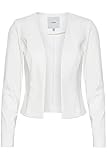 ICHI IHKATE SHORT BL Damen Blazer Kurzblazer Jacke Kurzblazer mit Stretch, Größe:XS, Farbe:Cloud Dancer (114201)