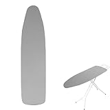 ZIHQRgE 47 x 120 cm Bügeltischbezug für Dampfbügeleisen Hitzebeständig Atmungsaktiv Waschbar Extra Bügelkomfort(Gray,44.8 L x 18.1 in W (114 x 46 cm))