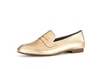 Gabor Damen Slipper, Frauen Slip On,Slides,Schlupfschuhe,schluepfschuhe,Loafer,College Schuhe,Businessschuhe,Slip-ons,Gold,39 EU / 6 UK