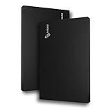 SUHSAI Tragbare Externe Festplatte, USB 2.0-HDD-Speicherlaufwerk, 500 GB ultradünne Festplatte für Hochgeschwindigkeitsdatenübertragung, kompatibel mit Laptop, PC, Mac, Windows-Desktop (schwarz)