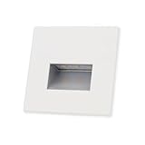 Paulmann 93093 LED Einbauleuchte Wandeinbauleuchte Edge Quadro Set 80x5mm 50lm 230V eckig incl. 1x1,2 Watt Weiß matt Kunststoff 2700 K