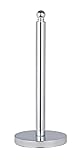 WENKO Toilettenpapierhalter WC-Rollenhalter freistehend für 3 Rollen – Ersatzrollenhalter mit schwerer Bodenplatte, Chrom, Mod. Viterbo