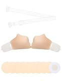 MELLIEX Klebe BH, Trägerloser BH Push Up Verstärkte Selbstklebend Rückenfrei Invisible Bra mit BH Träger und 5 Paar Nipple Cover - A
