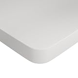 BONTEC Tischplatte für höhenverstellbaren Schreibtisch, 120 cm x 60 cm, 2,5 cm dick, Weiß, kompatibel für vielseitige Nutzung, hochwertig, ideal für Büro & Homeoffice, tischplatte Outdoor wetterfest