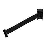 Zerodeko Absperrband Zur Massenkontrolle Wand Vorsicht Szene Einziehbarer Absperrgurt Reflektierend Gürtelbarriere Einziehbare Schranke Einziehbares Seil Warngürtel Laufband Schwarz Plastik