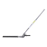 Heckenscherenkopf, Zubehör für Heckenschere, verstellbar, multifunktional, hocheffizient, mit Verlängerungsstange, zum Mähen von Gras (26 x 9 mm)