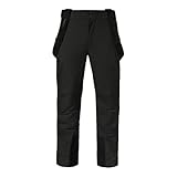 Schöffel Herren Pants Style Pine MNS, wasserdichte Skihose mit abnehmbaren Hosenträgern, Thermohose mit 2-Wege-Stretch und verstärktem Bein, Black, 62