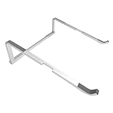GALPADA Faltbarer Laptophalter aus Metall Verstellbarer Schreibtischständer mit Rutschfesten Silikonpads Leichter Tragbarer Notebookhalter für Verschiedene Laptopgrößen Verbesserte