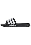 adidas Unisex Adilette Shower Slides , Core Black / Cloud White ,43 EU