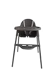 YALION kinderhochstuhl Hochstuhl Baby Kinderstuhl mit Tisch- Höhenverstellbarer Baby Chair Kinder Essen Stuhl ab 6-36 Monaten (max. 15 kg)-Grau