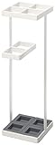 Yamazaki 7639 TOWER Schirmständer, weiß, Stahl / Polypropylen, Minimalistisches Design, 11 x 11 x 36 cm (LxBxH)
