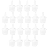 NOLITOY 20 Stück Wimpernkleber Ersatz Flaschenmundstück aus Kunststoff Verlängert Anti Blockier Wimpernverlängerungs Tool Passend für Handelsübliche Flaschen Professioneller und Privater
