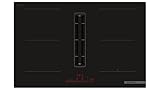 Bosch PVQ811H26E, Serie 6, Smartes Induktionskochfeld mit Dunstabzug 80 cm, Rahmenlos aufliegend, PerfectFry Plus Bratsensor, AutoOn-Funktion, Combi Zone, Einfache Bedienung mit DirectSelect