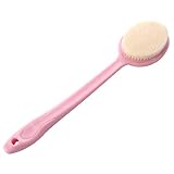 PRETYZOOM Duschbürste Rücken mit Langem Griff Ergonomischer Körperbürsten Peelingbürste für Sanfte Reinigung Weiche Borsten Komfortabler Bad Saunabürste Vielseitig für Rücken und