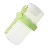 Alipis Doppellagiger Auslaufsicherer Joghurtbecher mit Löffel Wiederverwendbarer Tragbarer Müslibecher für Frühstück Mittagessen und Snacks Bpa frei Leicht und Vielseitig Einsetzbar