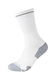 Camano Socken Unisex Merinowolle reflektierende Streifen Performance Mesh Belüftung Mittelfuß-Bogenhalt verstärkte Ferse Spitze weiche Zehen 1er Pack