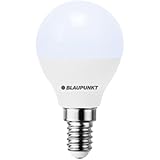 Blaupunkt LED Lampe G45 Golfball, E14 Sockel, 6W, Ersatz für 50W Glühlampen, Kaltweiß 6000K, kaltes Licht, nicht dimmbar, 595 lumen, Glühbirnen, Raumbeleuchtung, 1 Stück (1er Pack)