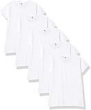 Fruit of the Loom Damen Lady-fit Valueweight Tee, 5 Pack T-Shirt, Weiß (White 30), 36 (Herstellergröße: Large) (5er Pack)