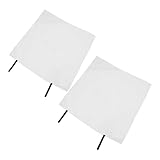 Homoyoyo 2 Stück Feuerlöschdecke 99 X 99cm aus Schwer Entflammbarer Glasfaser für Küche Haushalt und Camping Feuerfeste Notfalldecke zur Schnellen Brandbekämpfung