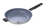 KUHN RIKON SMART & COMPACT CERAMIC Bratpfanne Ø 28 cm, Keramik-Beschichtung, Pfanne aus Edelstahl, induktionstauglich