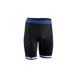 Lurbel Spirit Flux Shorts, Herren-Shorts, Trail-Laufshorts, atmungsaktive und antibakterielle Leggings., Schwarz/blau Königsblau, L