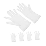 Kisangel 3Paare Weiße Billard Schiedsrichterhandschuhe für Snooker Wettbewerbe Atmungsaktive und Bequeme Poolhandschuhe für Profis