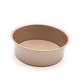 ABOOFAN 8 Kuchenform Mit Lebendem Boden Elektrische Pfanne Zinn Brotdose Mit Deckel Fritteusen Mini-kuchenformen Zum Backen Toaster-ofenpfannen Kühlung Pfannenofen Korb Freigeben Golden