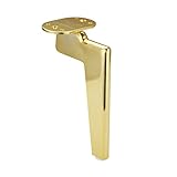 Hoement Stützbeine für Möbel Couchtisch Bein Couchtischbeine Couchbeine stützen Kommode Furniture Legs ersatzteile für gartenmöbel Möbelbett Stützfuß möbel Schrank füße Metall Stahl Golden