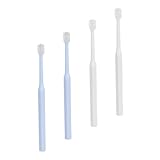 ETHZZLE 4 Stück pack Haustierzahnbürsten 360° Mundreinigungsbürsten aus Kunststoff Praktische Handzahnbürsten für Welpen und Kätzchen Biegsam Tragbar für Effektive Haustierzahnreinigung