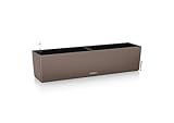 LECHUZA 15684 'BALCONERA Color 80' Pflanzgefäß mit Erd-Bewässerungs-System, Muskat, 79 x 19 x 19 cm