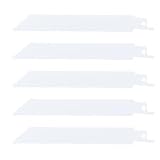 YINETTECH 5x Bimetall-Säbelsägeblätter 10/14 Zähne Pro Zoll Zum Schneiden von Metall Und Kunststoff