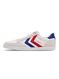 Hummel Unisex Slimmer Stadil Low-Top, White Blue Red Gum, 43 EU