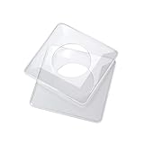 REV Lichtschalter Schutz - Transparenter Wand- / Tapetenschutz für 1-fach Steckdose & Lichtschalter, Tapetenschoner passend für jedes Schalterprogramm